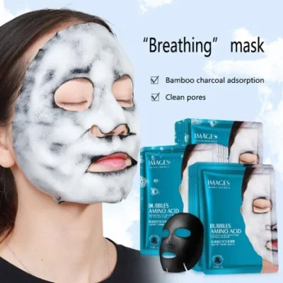 Pore Purifying Carbonated Skin Care Facial Black Bubble Sheet Mask