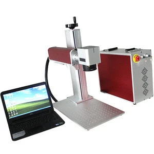 Portable 20w fiber laser marking machine/laser marking machine with computer