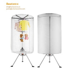 Portable transparent Electric Clothes Dryer with 900W and 3hours timer, capacity 10KGS
