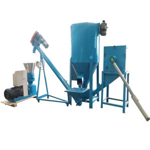 Poultry pellet production line/small feed mill plant/feed processing machine for sale