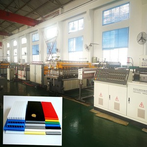 PP  Corrugated Plastic Hollow Sheet small corrugated box machine