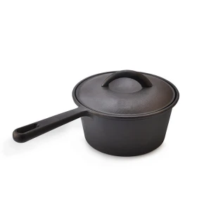 Pre Seasoned Cast Iron Combo Cooker 2.0 Quart Dutch Oven With Cover