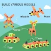 Preschool Plastic DIY Creative Assembling Building Blocks Tool Toys For Kids