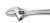 Import Professional 250mm polishing carbon steel adjustable wrench from China