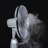 Professional led with great electric water spray cheap price ceiling fan