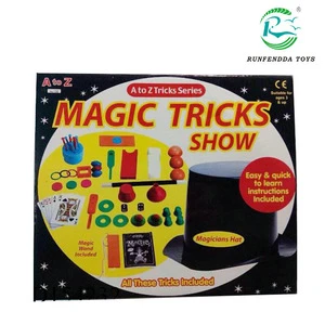 Professional magic tricks,promotional magic toy with hat,wholesale magic set