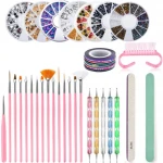 Professional Manufacturer Art Brush nail file kit Grit Custom private label Printed Korean Nail Tools File manicure pedicure set