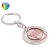 Import Professional Manufacturers Logo Custom Metal Souvenir Rotating Keychain from China