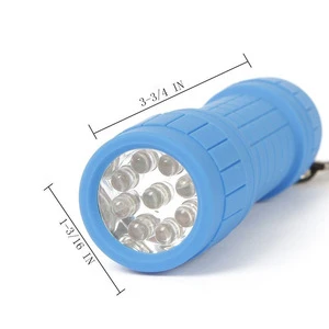 Promotion Cheap Plastic Handheld Torch 9-LED Flashlight
