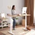 Import Promotional Top Quality White Stand Up Desk Adjustable Home Office Sit Stand Desk from China