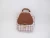 Import pu leather handbags shoulder Messenger bag retro fashion casual small clear lock square bag for women from China