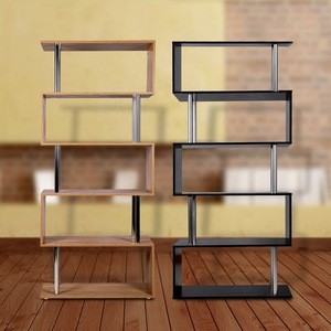 PX-EL158 multipurpose S-shape Bookshelf Bookcase Shelving Display  Factory Direct