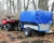Import quad tow-behind trailer combined leaf vacuum blower/utv 6.5hp litter blower collector/ATV trailer mounted garden foliage cleaner from China