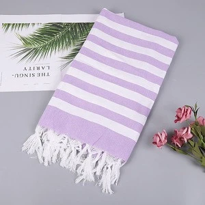 Quality Luxury Yarn Dye Jacquard Turkey Hamam Towel Tassels Beach Peshtemal Turkish Towel 100% Cotton For Spa Hotel Picnic Beach