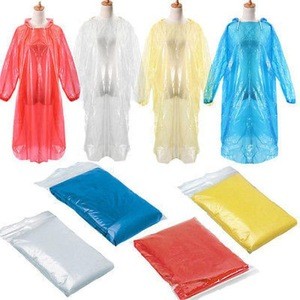 QY Disposable Travel Camping Supplies Raincoat Open Button Rain Coat Hood Poncho Waterproof Rainwear Outdoor sports accessories