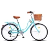 ready stock wholesale 700c ladies comfort aluminum alloy women bicycle city bike with 6 speed