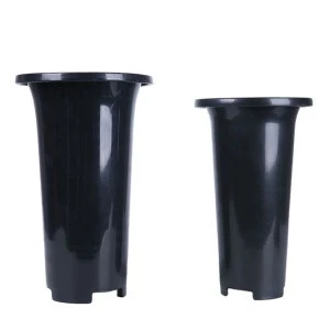 Ready to Ship Outdoor Greenhouse Black Plastic Orchid Pots/Orchid Flower Pot Planter Pot Side without Hole