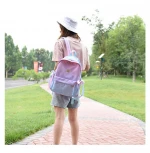 Ready To Ship Student Backpack Personality Gradient Nylon Backpack Design Fashion School Bags for Girls