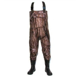 Real thickness 3mm Neoprene Camo Fishing Waders for Men