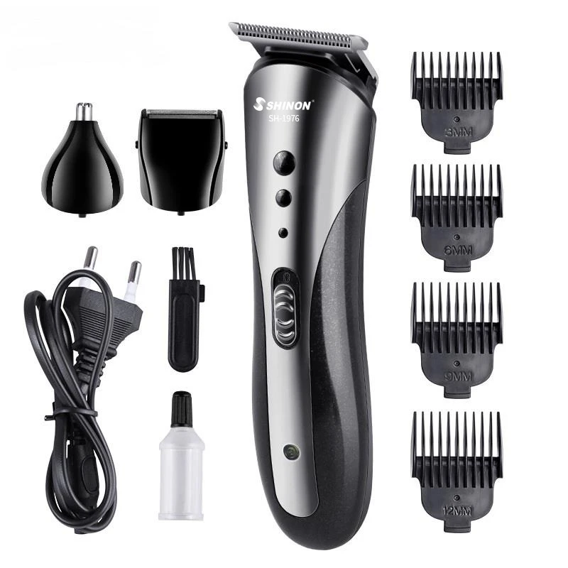 Rechargeable Cordless Hair Trimmer Kit Beard hair Clipper 3 in 1 Home use Hair cut Grooming Kit SH1976