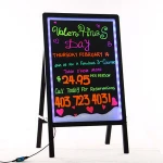 remote flashing led writing menu board - illuminated fluorescent neon sign
