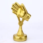 Resin Crafts Creative Gift Football Goalkeeper Football Award Sports Commemorative Metal Trophy Customized Champions Trophies
