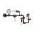 Import Retro Industrial Wind Bookshelf Iron Pipe Wall lamp Wrought Creative Wall-Mounted attic Wrought Iron Creative Display from China