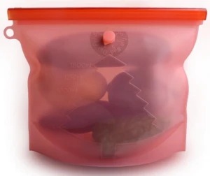 reusable silicone food storage bag