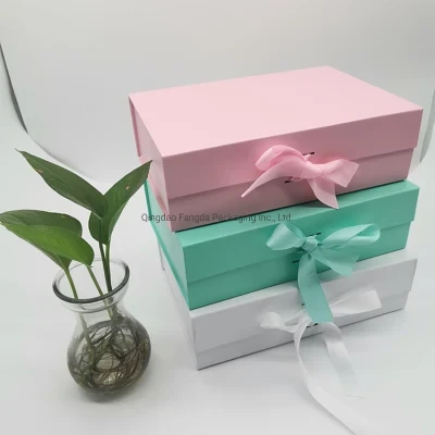Rigid Cardboard Color Packing Packaging Shipping Custom Mailer Storage Cajas De Carton Paper Gift Box for Cloth