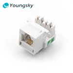 RJ11 CAT3 Telephone Keystone Jack Female Connector