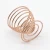 Import Rose gold metal spiral makeup sponge drying stand display cosmetic puff holder from China