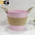 Import Round Galvanised Garden Metal Planter Plant Pot Tray with Rope Handles from China