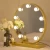 Import Round Gold Desktop Lighted Vanity Hollywood Makeup Led Mirror with Led Lights for Bedroom/Bathroom from China