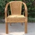 Import Round Rattan Chair with Bamboo Look Finish from China