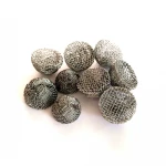 Round screen filter for smoking pipe and bong silver metal ball