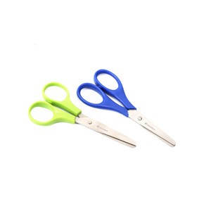 Safety children 5&quot; Paper scissors Stainless steel scissor