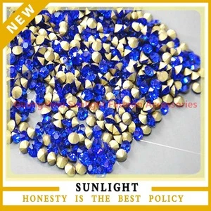 sapphire Crystal beads Point back Rhinestones Glass Chatons