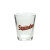 Import SCIEC wholesale 1.5oz 50ml Customs colorful votive Shot Glass Frosted Glass Tumbler with Fancy Decal for spirit drinking from China