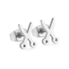 Scissor Shape Pendant Stud Earring Fashion  Stainless Steel Jewelry For Women/Girls Wholesale Price 3Pairs/Set
