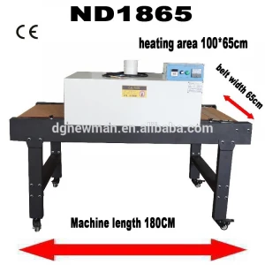 screen printing conveyor dryer ND1865 size customized T-shirt tunnel dryer machine