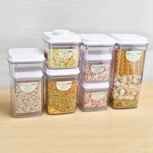 Seal &amp; Stow Cereal Container Set Snack Kitchen Storage Containers /Small Dog Food Container Great for Kids Breakfast Dry Cereal