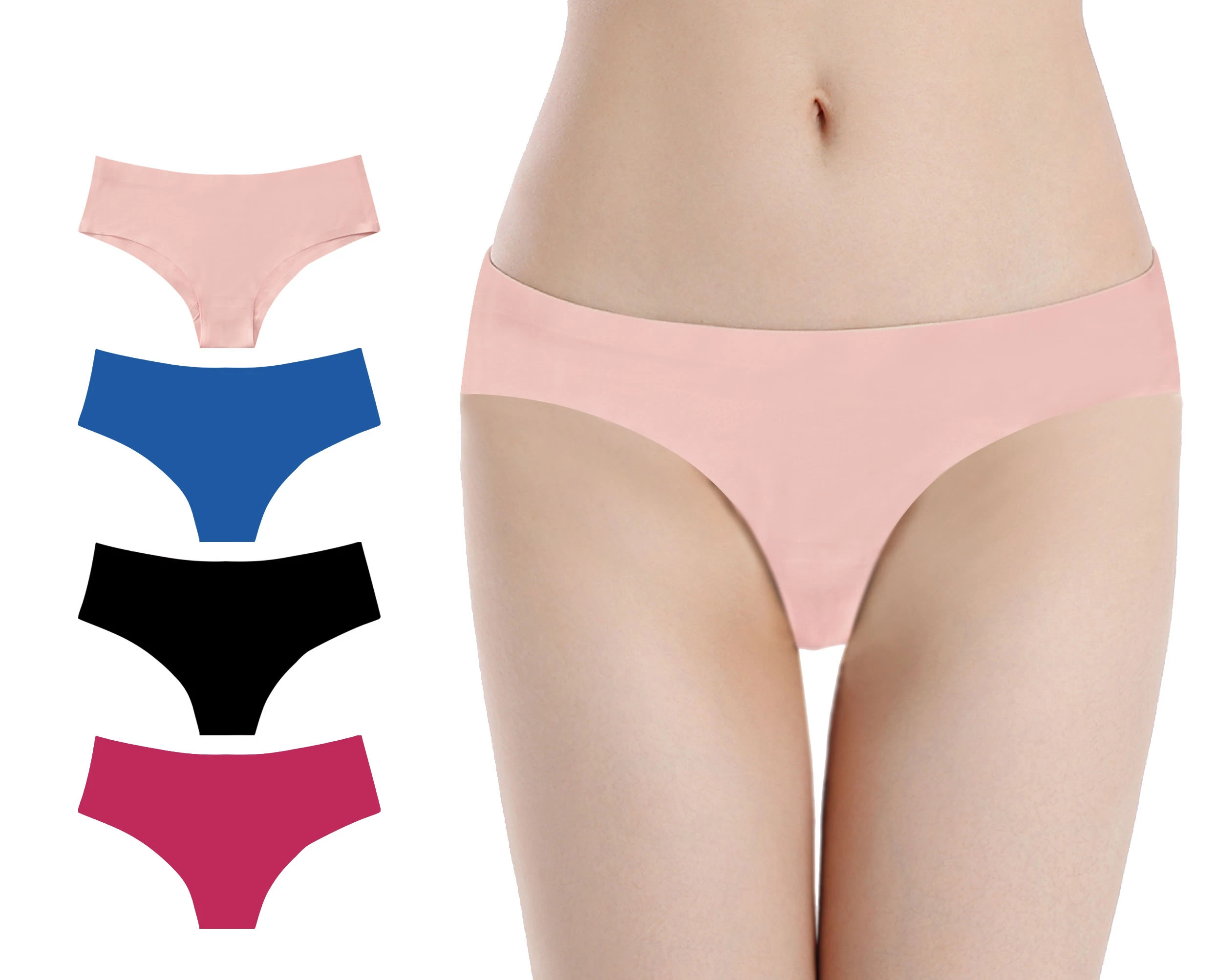 Seamless Womens underwear low rise girls ladies underweari G-string cotton pink women underwear panties
