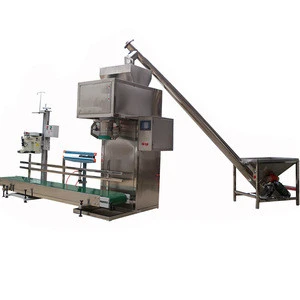 Semi automatic 50kg/bag dry fruit powder filler machine bleaching powder packing machine