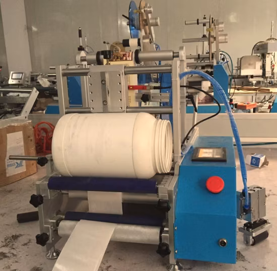 Semi Automatic Big Jar Labeling Machine with Code Printer