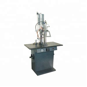 Semi automatic high pressure aerosol bag on valve liquid filling machine