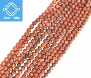 semi precious stones Red Jasper for jewelry accessories&crafts strands string round beads