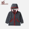 Senbodulun 3-12months/1-3T High Quality 100%Cotton Detachable Cap Long Sleeve Zipper Baby Clothes
