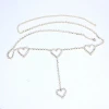Sexy Full Rhinestone Body Jewelry Belly Waist Chain For Women Crystal Heart Body Chain Belt Christmas Gift