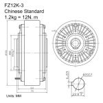 SHENGDA FZ12K-3 Manufacturing Printing Machinery Parts 1.2kg 12N.m Hollow Shaft for mask machine