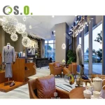 Shirts Shelves Clothing Display Rack  Wall Mounted Retail Clothing Store  Men Clothing Shop Interior Design